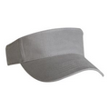 Lightweight Brushed Cotton Twill Visor (Charcoal Gray)